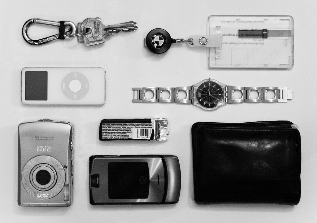 Weglassen: Geldbeutel, Handy, iPod, .... (Foto: Martin Strattner CC-BY-ND 2.0)